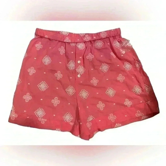 NWOT dRA Los Angeles Pink Embroidered Boxer Shorts Size Medium - Picture 3 of 9